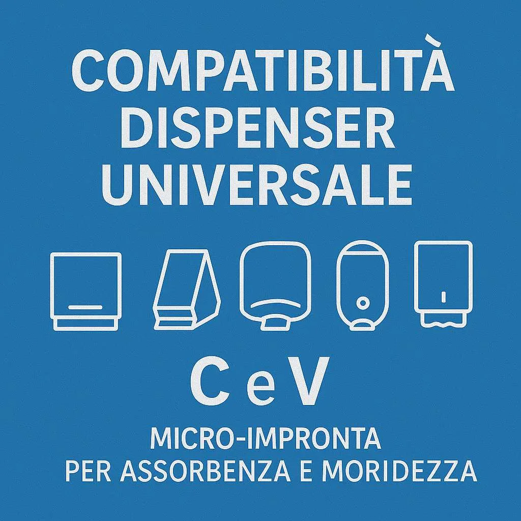 Rocard® Asciugamani Carta Monouso 1000 pezzi Piegati a C/V 2 Veli - immagine 8