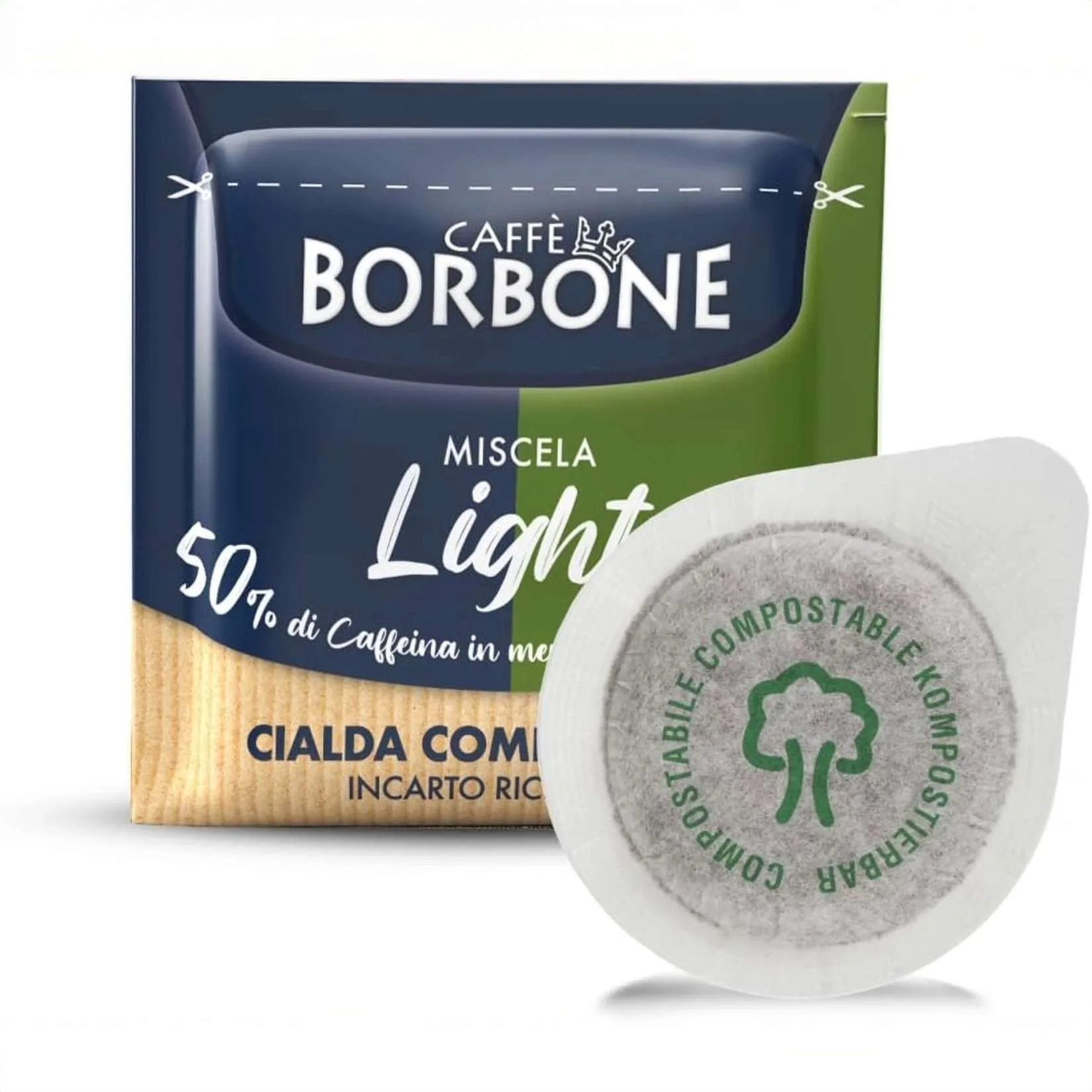 Caffè Borbone – Cialde ESE 44mm compostabili Miscela Light – 50% di caffeina in meno della Miscela Blu - immagine 3
