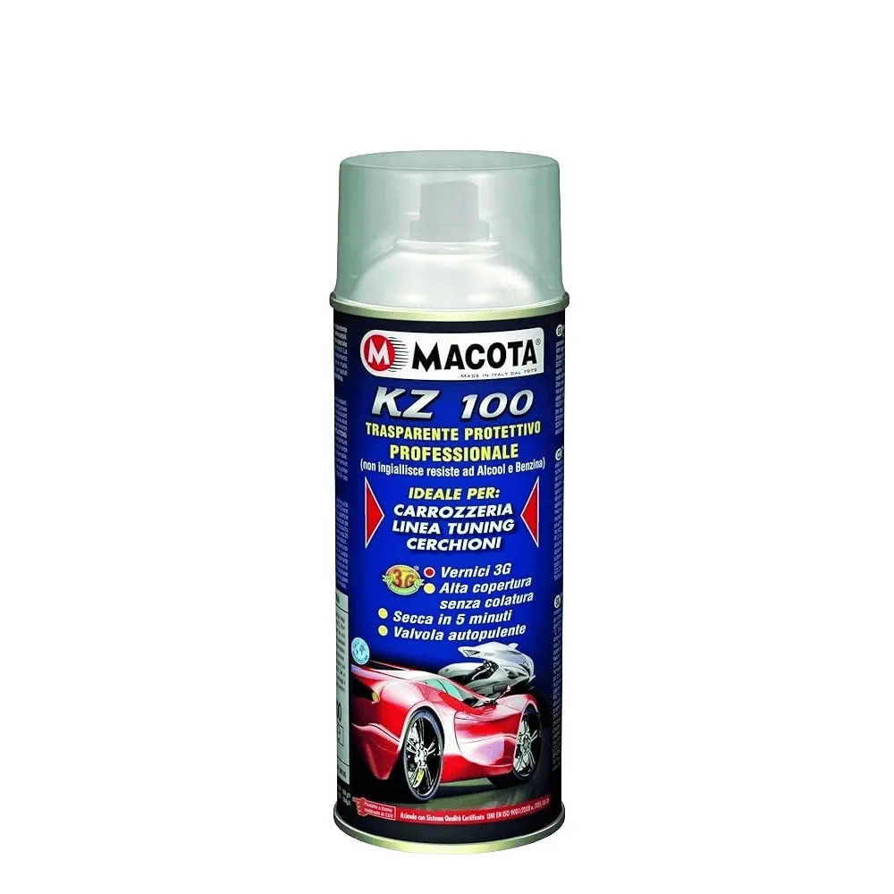 Macota - KZ100 - Lucido Vernice Spray Protettiva Trasparente - 400 ML - immagine 1
