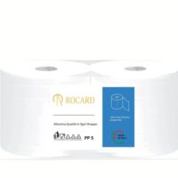 Rocard® | 2 Rotoli Carta Asciugatutto 1600 Strappi – Extra Resistente 2 Veli Pura Cellulosa con Microgoffratura – Rotoloni Uso Alimentare, Casalingo e Industriale