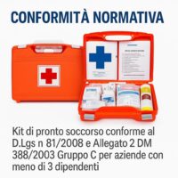 Rocard® ,Cassetta medica di pronto soccorso,con ALLEGATO 2, per aziende meno 3 dipendenti, Conforme DM388/DL81, Made in Italy - immagine 3
