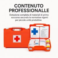 Rocard® ,Cassetta medica di pronto soccorso,con ALLEGATO 2, per aziende meno 3 dipendenti, Conforme DM388/DL81, Made in Italy - immagine 4
