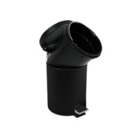 Msv –  Pattumiera Bagno 3L Nera – Cestino Cosmetici a Pedale in Acciaio Inossidabile con Secchio Interno Estraibile, Compatto ed Elegante - immagine 2