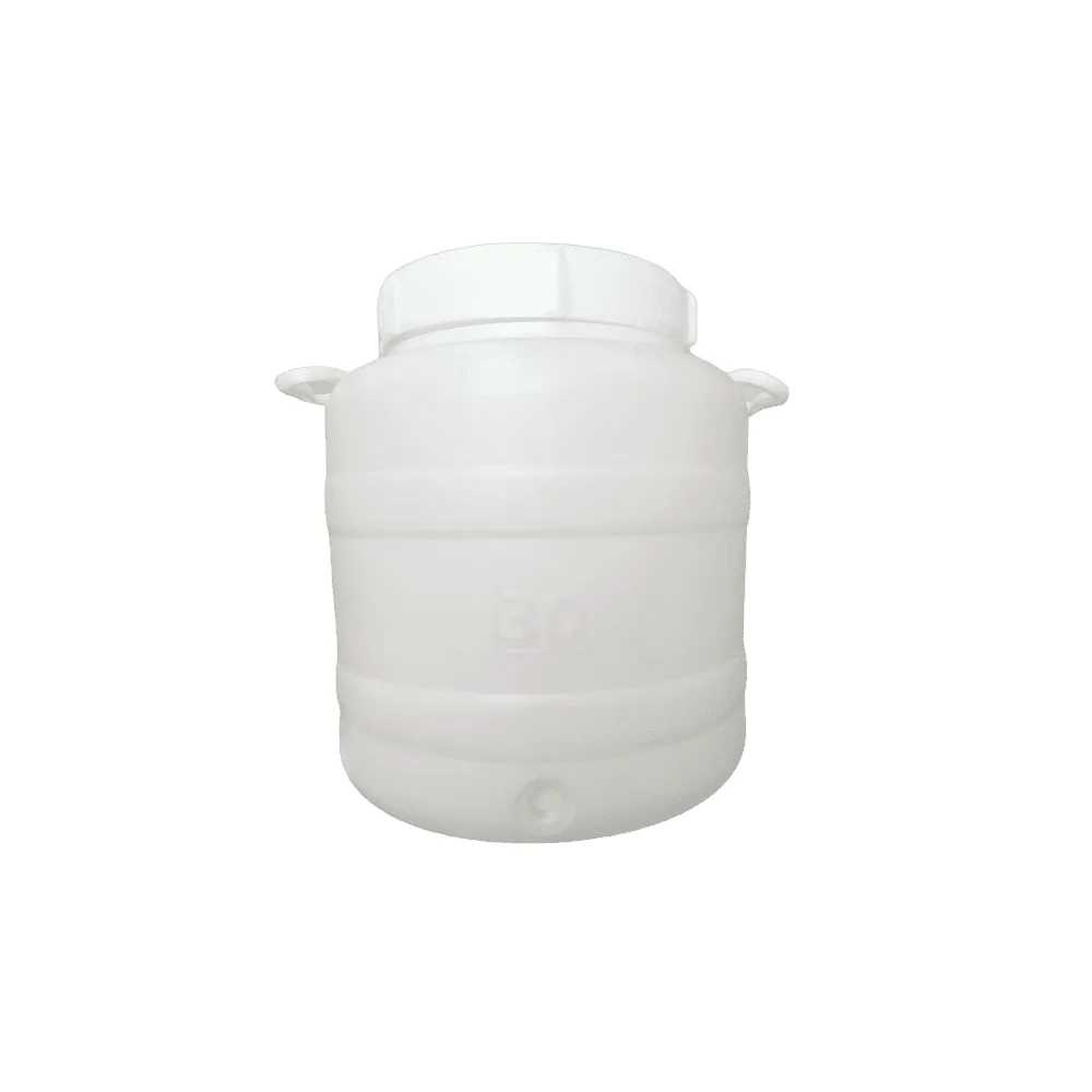 Ecoplast – Fusto in Plastica 30 Litri a Bocca Larga con Guarnizione e Tappo – Contenitore Alimentare  Made in Italy - immagine 1