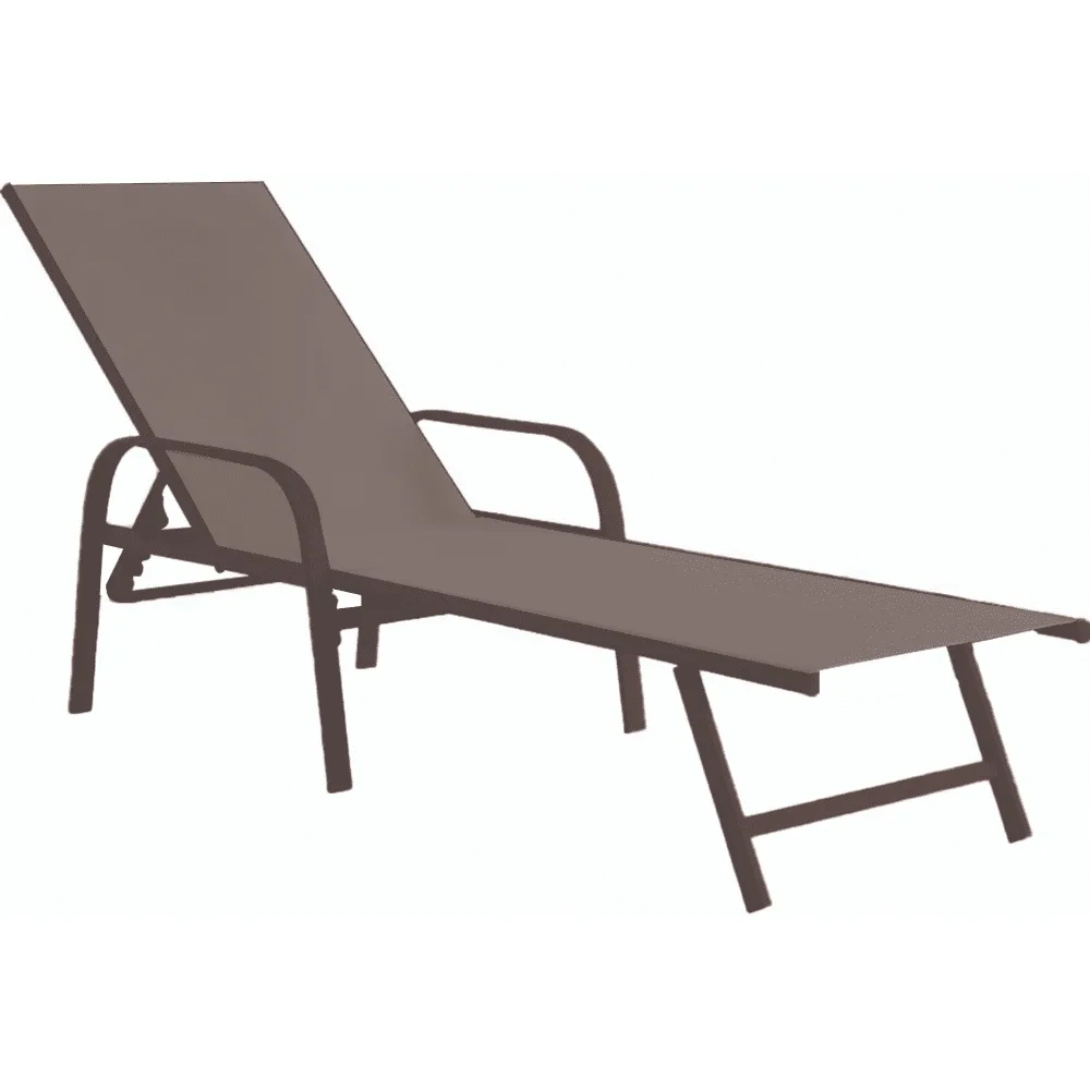 21133-jpg.webp Lettino Prendisole MAY 195x69 cm in Ferro Taupe Antiruggine – Lettino da Giardino con Telo in Textilene Taupe, Ideale per Piscina, Terrazzo e Spiaggia - immagine 1