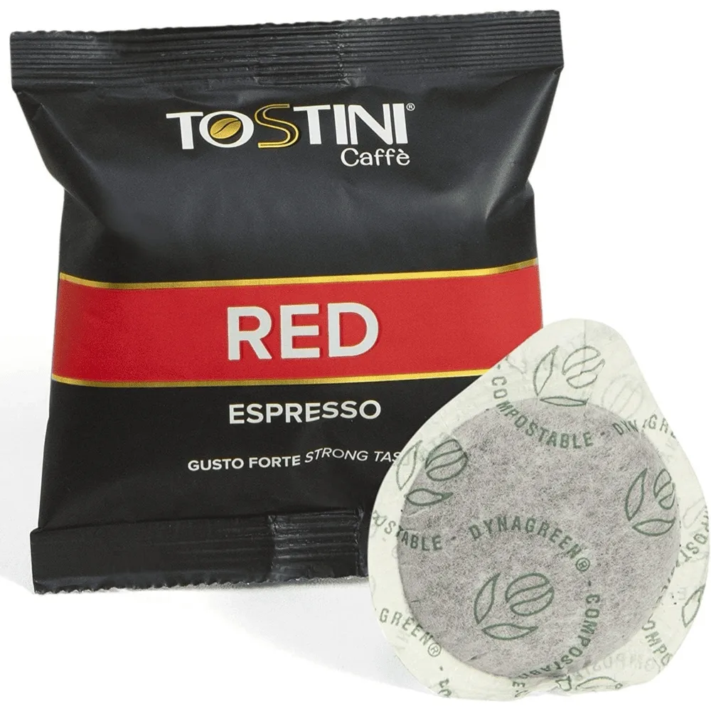 Tostini Caffè Espresso Red –  Cialde – Miscela Robusta e Arabica con Note di Cacao e Cioccolato Fondente, Cialde Caffè Monodose in Carta Filtro Made in Italy - immagine 5