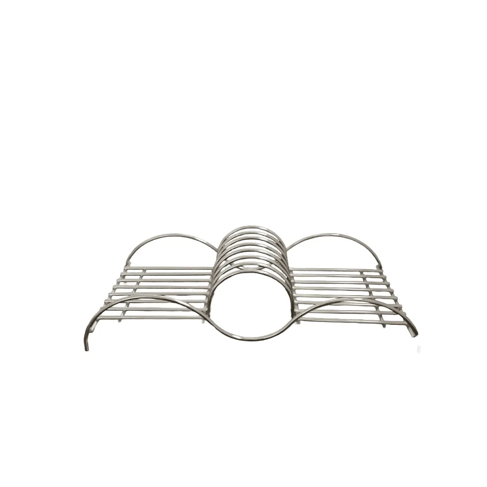 Scolapiatti da Appoggio in Ferro FE360B/Acciaio Inox Grigio Effetto Cromo Scolapiatti da appoggio trafilato in ferro FE360B o acciaio inox, grigio effetto cromo, porta piatti moderno da cucina.