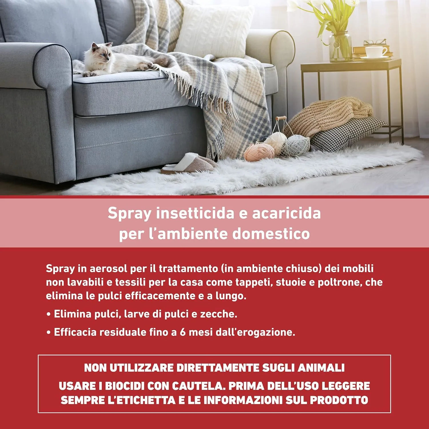 Frontline Homegard Spray 250 ml – Insetticida Antipulci per Ambienti, Azione Rapida fino a 6 Mesi contro Pulci, Zecche, Uova e Larve - immagine 4