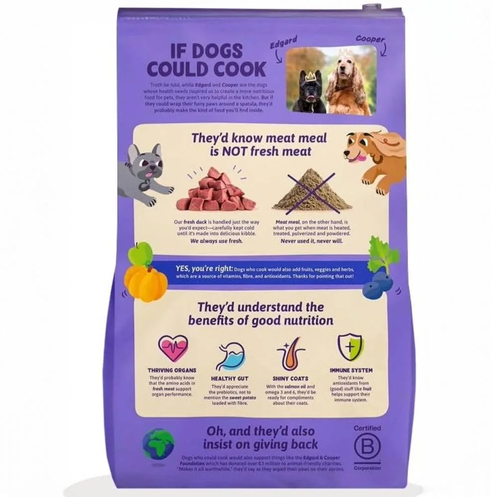 Edgard & Cooper – Crocchette Cani Adulti Medium 7 kg – Senza Cereali con Anatra Fresca, Ricetta Ipoallergenica e Naturale - immagine 2