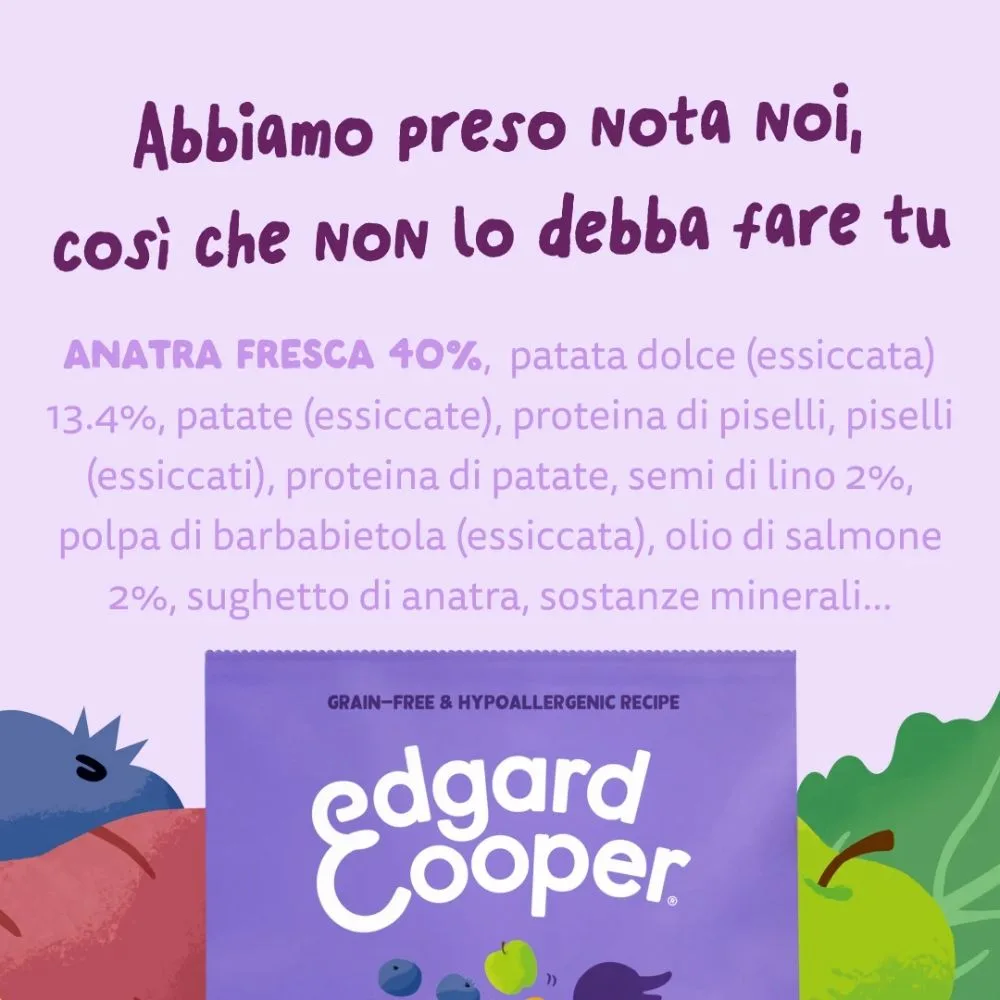 Edgard & Cooper – Crocchette Cani Adulti Medium 7 kg – Senza Cereali con Anatra Fresca, Ricetta Ipoallergenica e Naturale - immagine 7