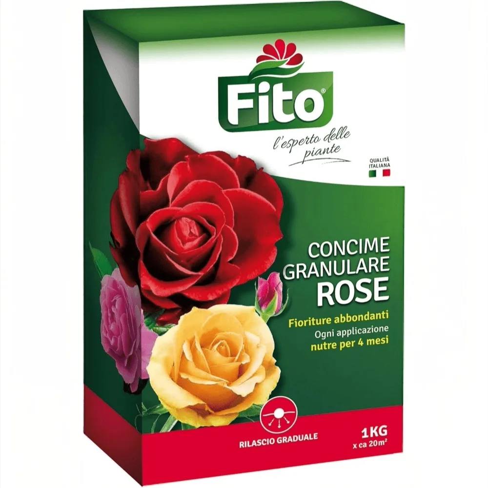 fito-concime-granulare-rose-fioritura.jpg Confezione di concime granulare Fito specifico per rose e arbusti fioriti.