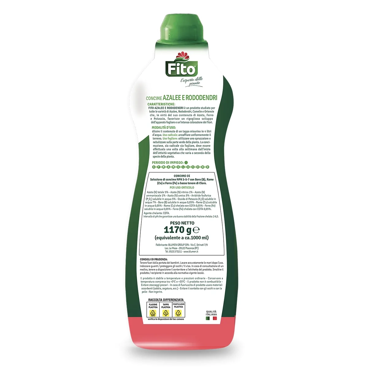 Fito – Concime Azalee e Rododendri Plus – Concime Liquido per Piante Acidofile, Fioriture Abbonanti e Colori Intensi - immagine 2