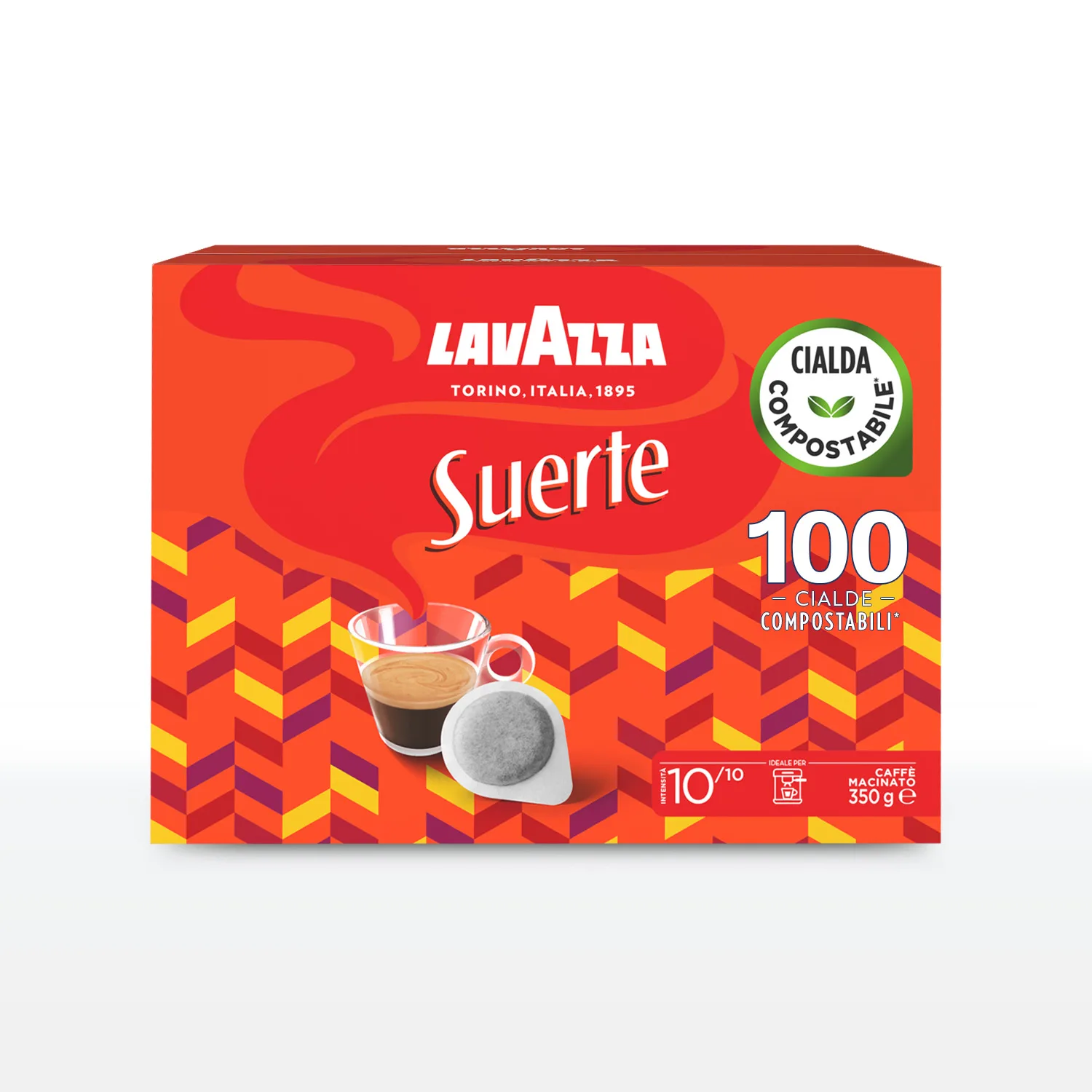 21404-jpg.webp Lavazza Cialde Suerte – Cialde Originali E.S.E. 44mm per Espresso Forte e Deciso – Compatibili con Macchine a Cialde - immagine 1