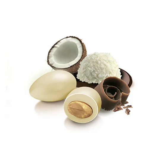 Confetti Papa – Cocco 500 g – Confetti Bianchi Cioccolato e Mandorla con Vera Frutta, Senza Glutine, Vegetariani e Certificati Kosher - immagine 2