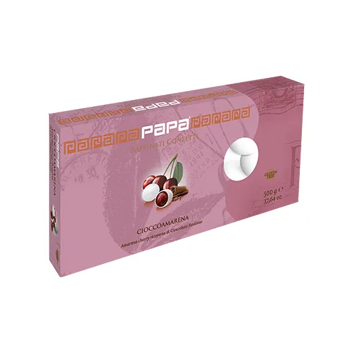 21423-jpg.webp Confetti Papa – Cioccoamarena – Amarena Candita Ricoperta di Cioccolato Fondente, Praline Gourmet per Dessert e Regalo - immagine 1