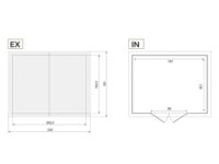 Garofalo Tuscany Evo 200 Casetta da Giardino in Legno 202,5x162,5x216 cm con Finestre e Porta a Doppia Anta - immagine 10