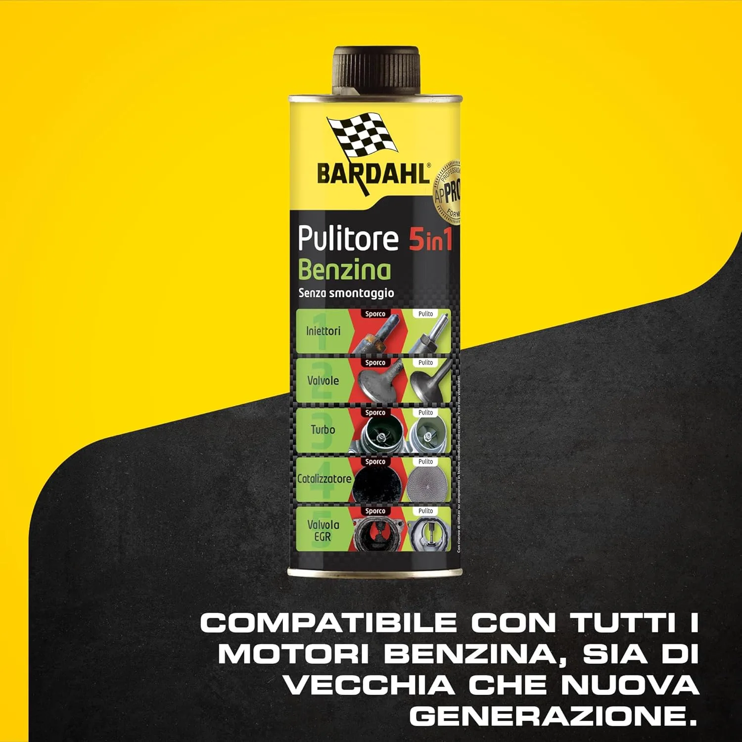 Bardahl –  Pulitore 5 In 1 Benzina 500?ml – Additivo Multifunzionale per Pulizia Motore a Benzina –  Aumenta Prestazioni e Potenza - immagine 2