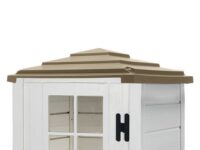 Garofalo Tuscany Evo 80 Pagoda Casetta Porta Attrezzi in Legno 82,5x82,5x198 cm con Finestra - immagine 2