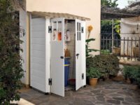 Garofalo – Tuscany Evo 100 Casetta da Giardino in Legno 122,5x82,5x201 cm con Finestre e Porta a Doppia Anta - immagine 2