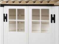 Garofalo – Tuscany Evo 100 Casetta da Giardino in Legno 122,5x82,5x201 cm con Finestre e Porta a Doppia Anta - immagine 7