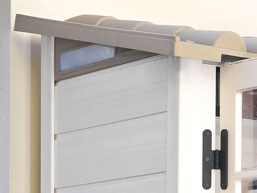 Garofalo – Tuscany Evo 100 Casetta da Giardino in Legno 122,5x82,5x201 cm con Finestre e Porta a Doppia Anta - immagine 8