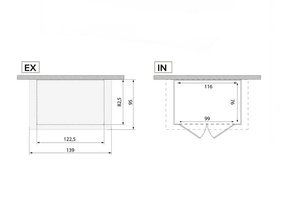 Garofalo – Tuscany Evo 100 Casetta da Giardino in Legno 122,5x82,5x201 cm con Finestre e Porta a Doppia Anta - immagine 10