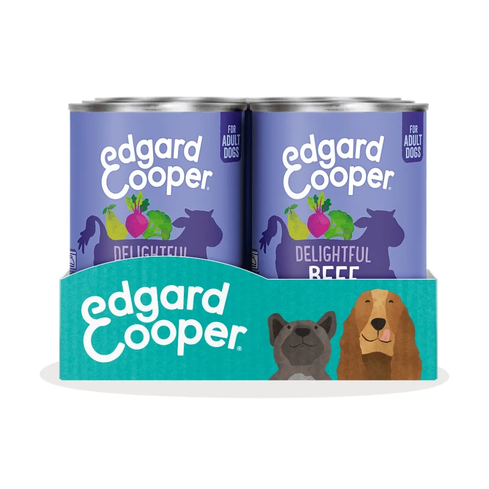 Edgard & Cooper – Cibo Umido Cani Adulti 6x400g Manzo Fresco – Senza Cereali e Ipoallergenico – Multipack Naturale Senza Zuccheri - immagine 3