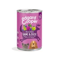 Multipack 6 lattine Edgard & Cooper Grain Free alla selvaggina e anatra fresca con mela e barbabietola.