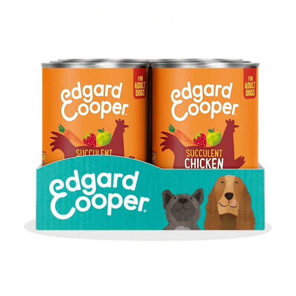 Edgard & Cooper Cibo Umido Cani Adulti 6x400g Pollo e Tacchino Fresco – Senza Cereali e Naturale – Ipoallergenico Multipack - immagine 3