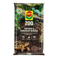 Confezione di COMPO ZOO Lettiera da 10 litri, substrato naturale a base di legno per tartarughe di terra e rettili.