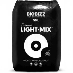 Sacco di terriccio BioBizz Light-Mix da 50 litri, substrato organico per coltivazione indoor e outdoor.