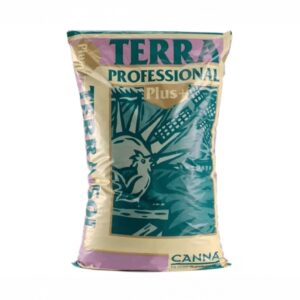 Sacco di terriccio CANNA Terra Professional da 50 litri, substrato professionale per coltivazioni indoor e outdoor.