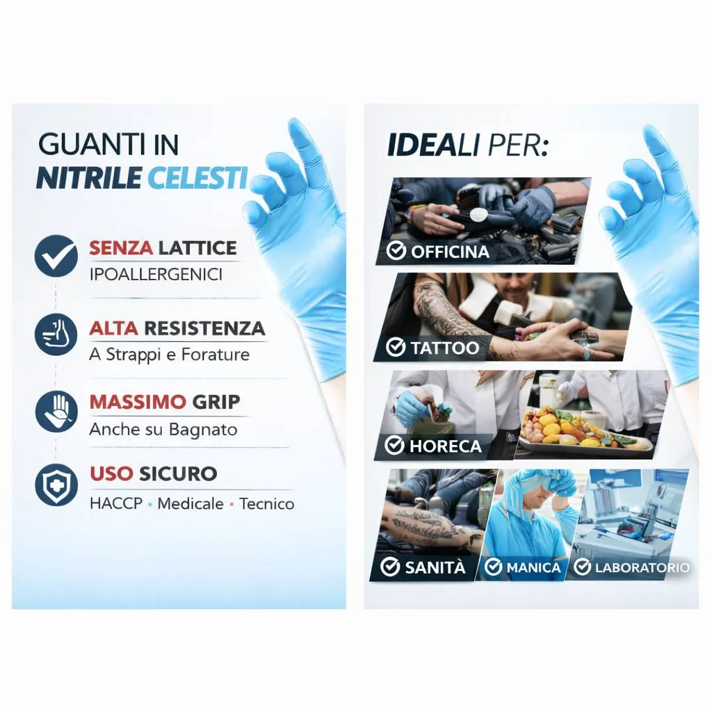 100 Guanti Monouso in Nitrile Taglia L – Senza Lattice, Resistenti e Antiallergici - immagine 2