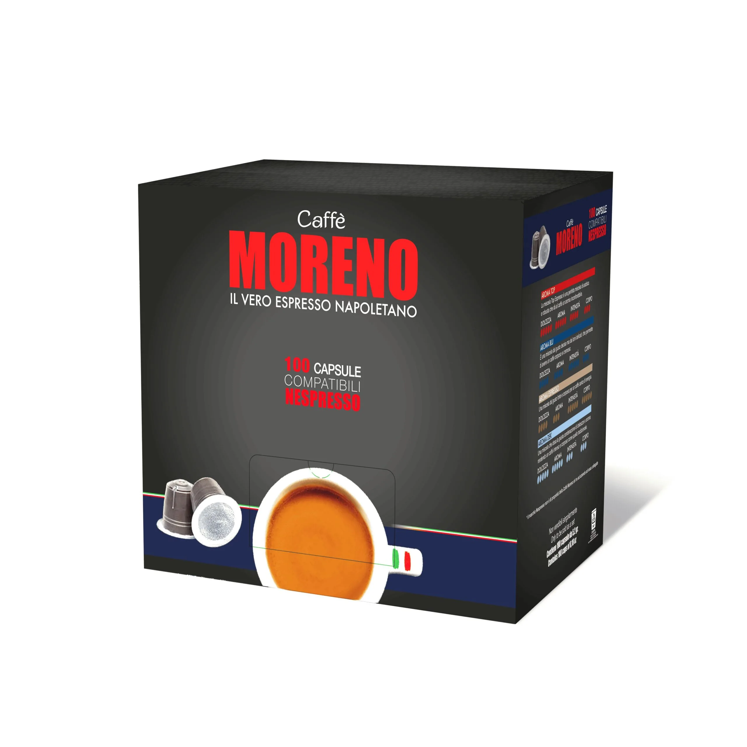 Caffè Moreno Aroma Top – Capsule Compatibili Nespresso, Gusto Equilibrato e Avvolgente - immagine 2