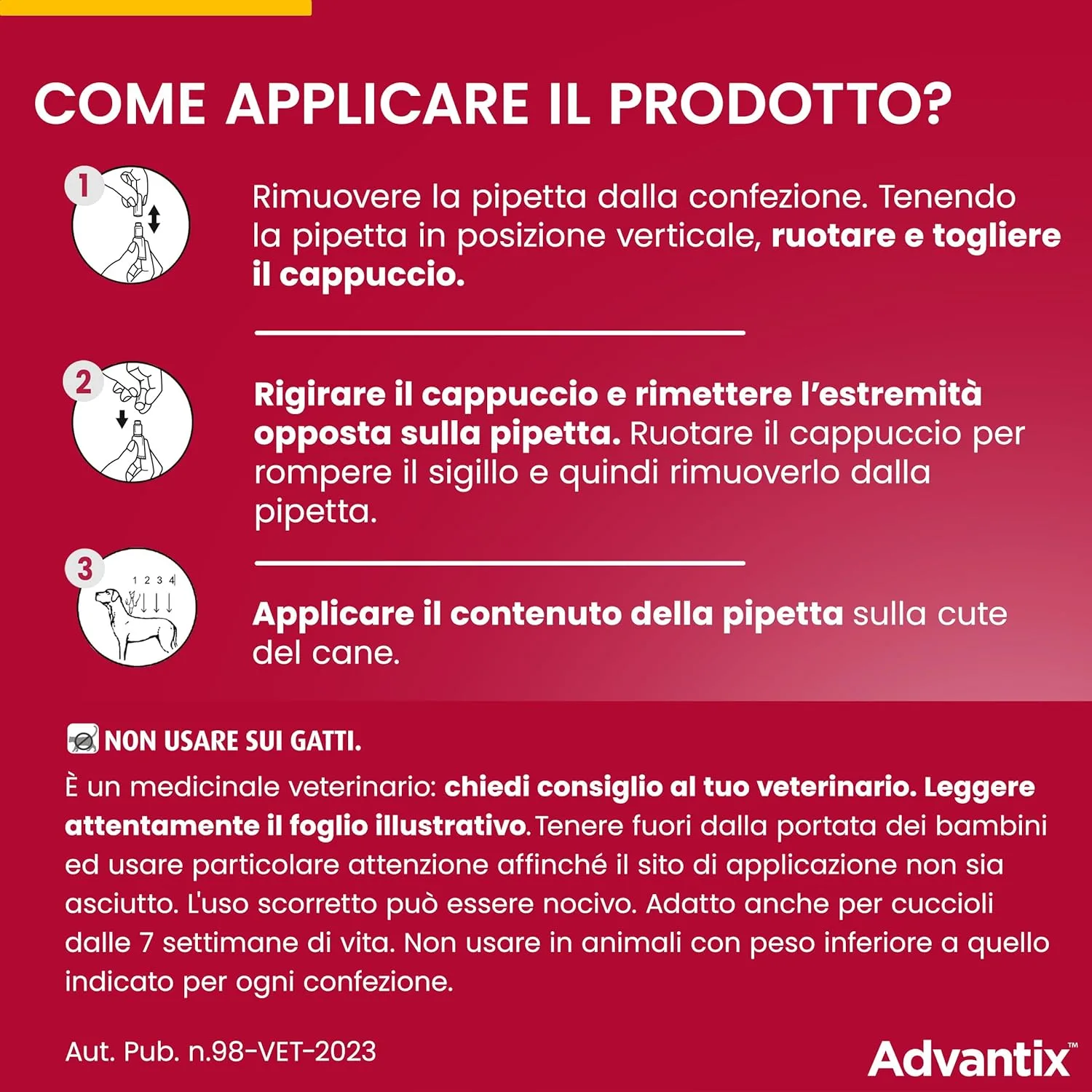 Advantix – Spot-on Cani Taglia Media (10-25 kg) – Antiparassitario Completo 4 Pipette – Prevenzione Leishmaniosi - immagine 7