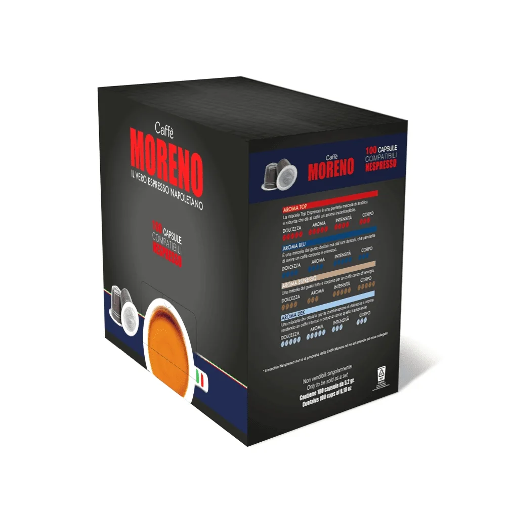 Caffè Moreno Aroma Top – Capsule Compatibili Nespresso, Gusto Equilibrato e Avvolgente - immagine 4