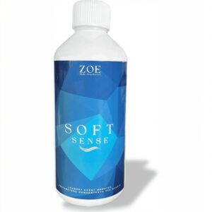 Flacone di essenza per bucato Soft Sense da 500ml, profumatore concentrato per tessuti con tappo dosatore.