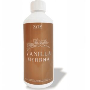 Flacone da 500ml di essenza bucato Vanilla Myrrha, profumatore concentrato per lavatrice e asciugatrice.