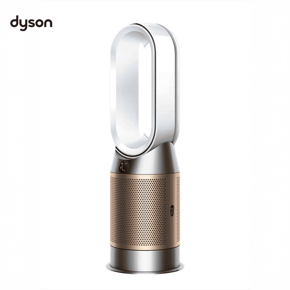 Dyson Purifier Hot+Cool™ HP2 De-Nox Bianco/Oro – Purificatore Termoventilatore HEPA H13 – Protezione Gas NO2