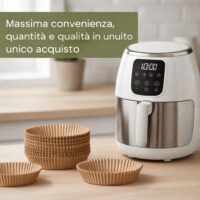 Carta Forno Tonda da 20 cm con Bordi Antiaderente - immagine 3