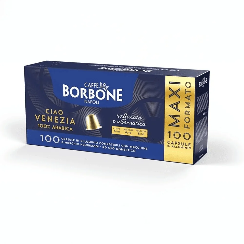 Caffè Borbone Capsule Alluminio Compatibili Nespresso – Miscela Ciao Venezia – Caffè Espresso Aromatico e Intenso - immagine 5