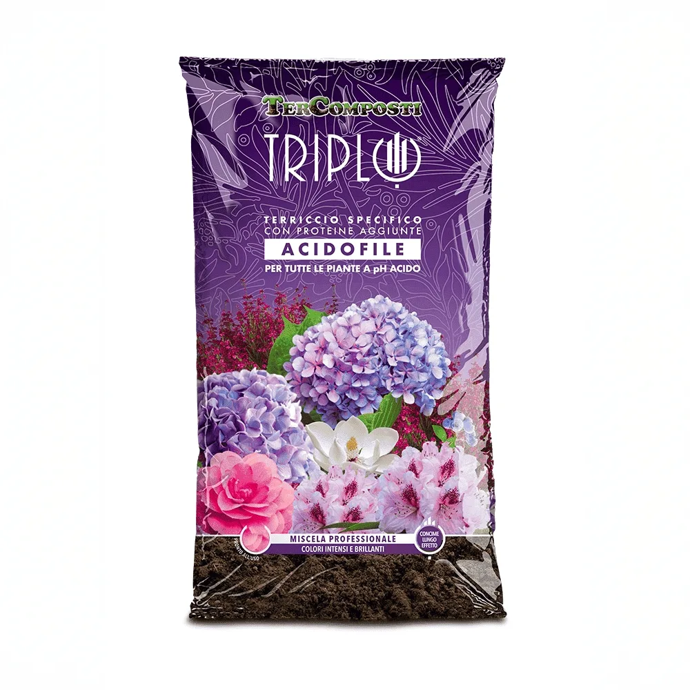 21832-jpg.webp Tercomposti – Terriccio Acidofile Triplo 45L – Miscela Professionale con Torba per Drenaggio e pH 4.5 Acido – Ideale per Piante Acidofile - immagine 1