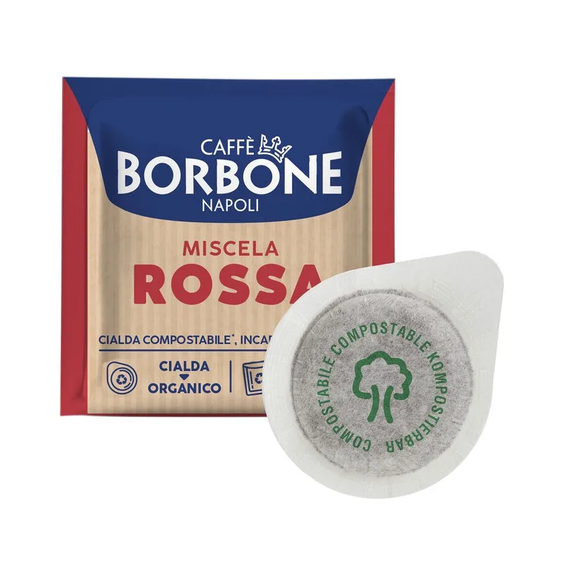 21852-jpg.webp Caffè Borbone Cialda Compostabile Miscela Rossa – Cialde Sistema ESE – Espresso Intenso e Sostenibile - immagine 1