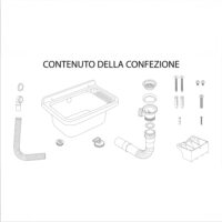 Mongardi – Pilozzo Multiuso Basic - 50x35 cm - Lavatoio in Resina Resistente agli Acidi - Installazione a Muro Interno/Esterno - immagine 5