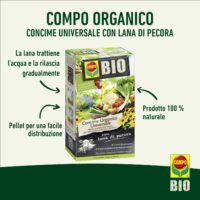 Compo Bio – Concime Organico Universale - 2 Kg - 100% Naturale - Consentito in Agricoltura Biologica - Per Orto, Fiori e Piante Verdi - immagine 3