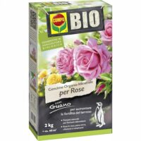 Flacone da 1 litro di concime liquido universale COMPO BIO, specifico per la cura biologica di piante da interno, balcone e orto.
