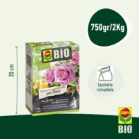 Compo Bio –  Concime per Rose - 2 Kg - 100% Organico Naturale - Consentito in Agricoltura Biologica - Per Fioriture Intense e Profumate - immagine 3