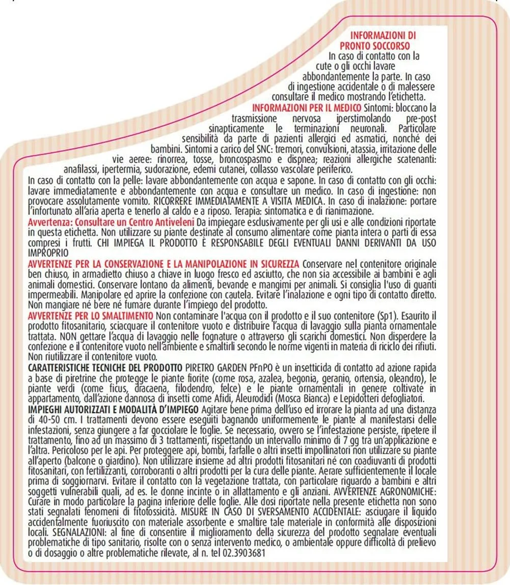 Compo Piretro Pronto Uso 750 ml Insetticida Naturale - immagine 6