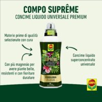 Compo – Supreme Concime Universale Liquido - 1 Litro - Formula Professionale per Tutte le Piante - Crescita Vigorosa e Resistenza Prolungata - immagine 2