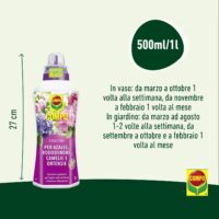 Compo – Concime per Azalee, Rododendri e Camelie - 1 Litro - Previene l'Ingiallimento Fogliare e Favorisce Fioriture Prolungate - immagine 3